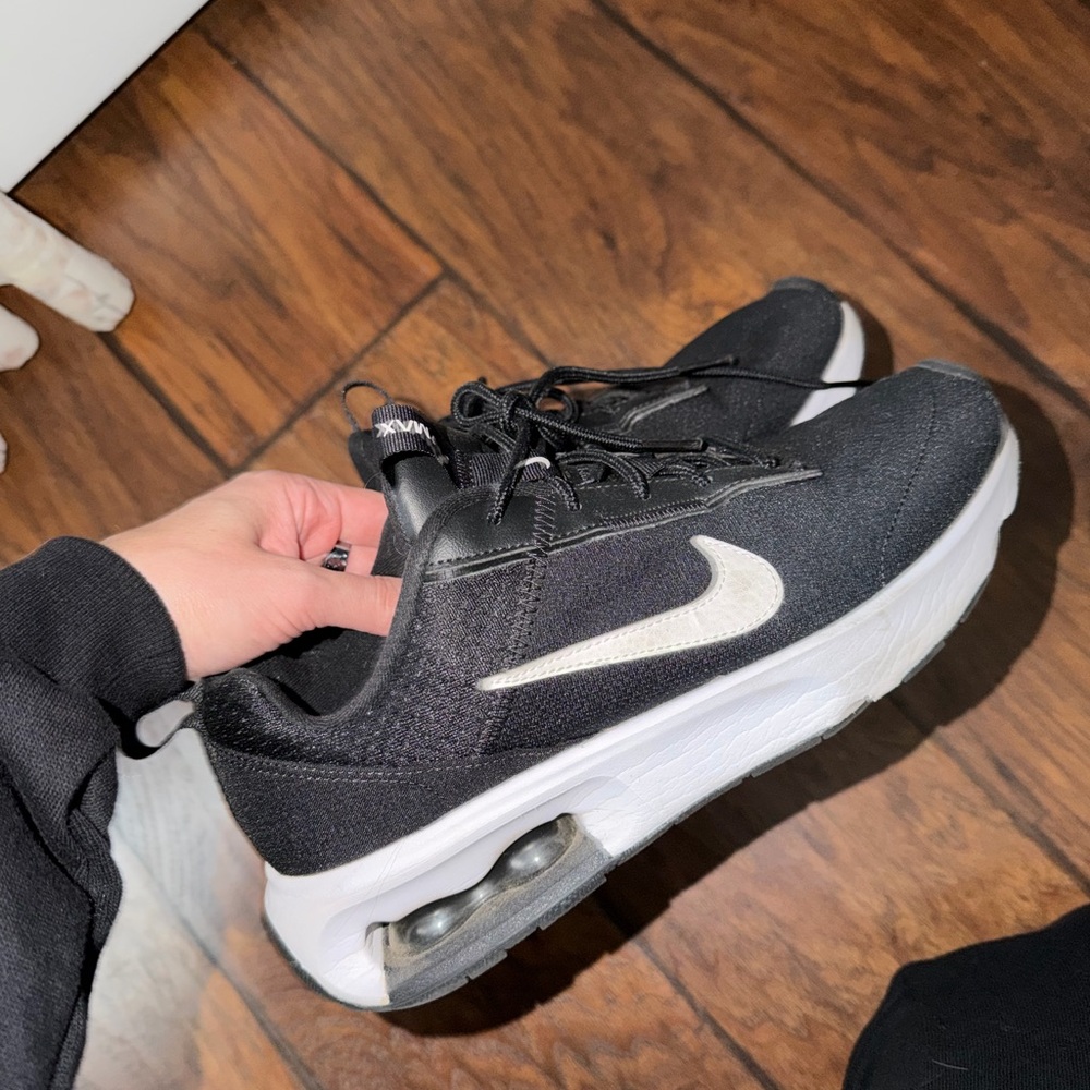 Nike Air Max Black with White Swoosh